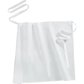 Kuchyňská zástěra CONTACTO Zástěra do pasu "Bistro" bílá 800x900 mm | CONTACTO, 6551/084