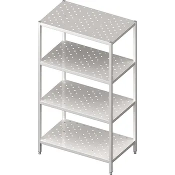 regál STALGAST Skladový regál, police perforované 1200x400x1800 mm | STALGAST, 981894120