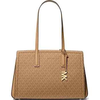 Módní doplněk Michael Kors Laila medium tote kabelka logo hnědá + doprava zdarma