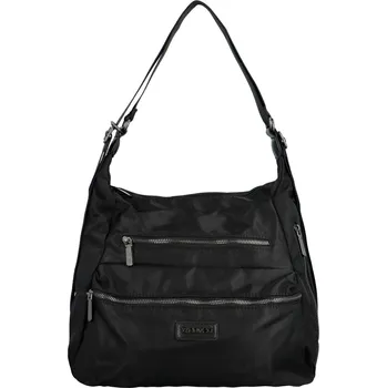 Kabelka Trendy dámský textilní kabelko-batoh Coveri Venesta, černý