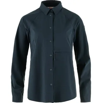 Dámská košile košile dámská FJÄLLRÄVEN Abisko Trekking Shirt W, Dark Navy - XS