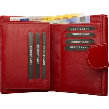 Peněženka Dariya bags Dámská kožená peněženka 1887 červená