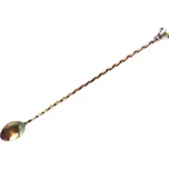 TOMGAST Lžička barmanská s drtítkem 30 cm, měď| TOM, BPR-30M