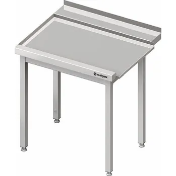 Zahradní stůl STALGAST Stůl vykládací levý bez police k průchozí myčce Silanos 900x740x880 mm | STALGAST, 982437090