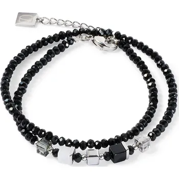 Módní doplněk Coeur de Lion dámský dvojitý náramek Iconic GeoCUBE 4464/30-1300