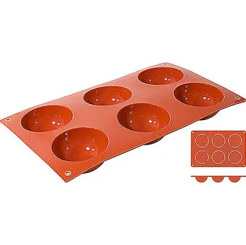 Nádoba na led CONTACTO Silikonová forma na 6 polokoulí o průměru 70 mm | CONTACTO, 6630/076