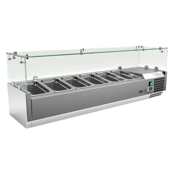 Vitrína chladicí pultová 5 x GN 1/4 | REDFOX - MCH 4120