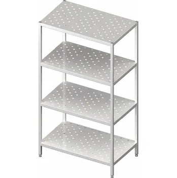 regál STALGAST Skladový regál s perforovanými policemi 1200x500x1800 mm | STALGAST, 981865120