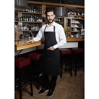 Kuchyňská zástěra KARLOWSKY Základní zástěra s kapsou a sponou Barva: sluneční žlutá