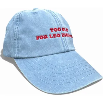 Kšiltovka DARK CAP - kšiltovka TOO OLD FOR LEO DICAPRIO / světle modrá WASHED