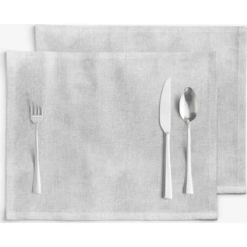 ubrus Prostírání na stůl Malaga - šedé - sada 2ks 30 x 40 cm