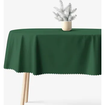 ubrus Oválný teflonový ubrus - tmavě zelený 120 x 160 cm