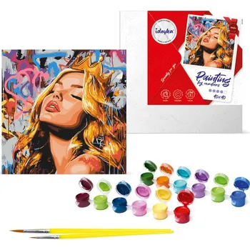 Malování podle čísel – Moderní Šípková Růženka 40 x 40 cm