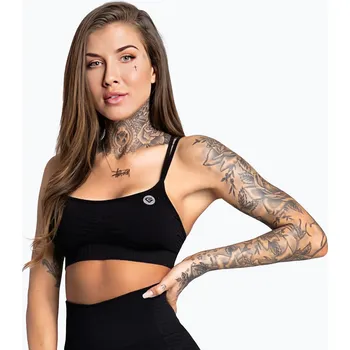 Dámské spodní prádlo Tréninková podprsenka Gym Glamour bezešvá black
