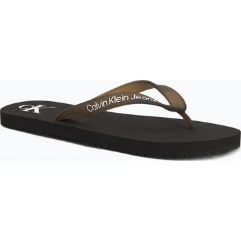 Pánská obuv Pánské žabky Calvin Klein YM0YM01267 Beach Sandal Transparent Tpu black/bright white