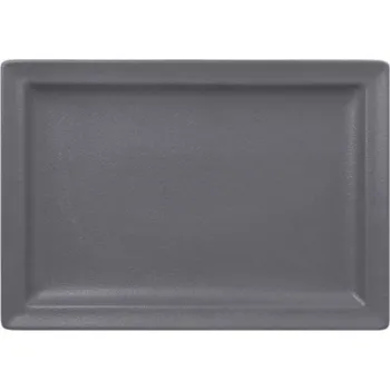 Talíř RAK Porcelain RAK Talíř obdélný 33 × 23 cm, šedá | RAK Porcelain, NFCLRP33GY-6