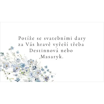 Svatební dekorace Žádost o dar 360