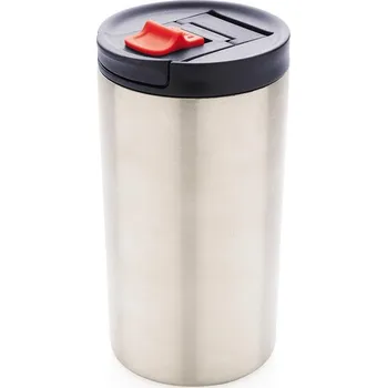 Termohrnek Dvoustěnný uzamykatelný termohrnek, 300ml, XD Design, stříbrný