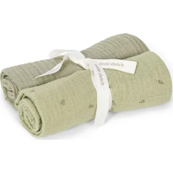 Zavinovačka Little Dutch Pleny 70x70cm Pure Sage