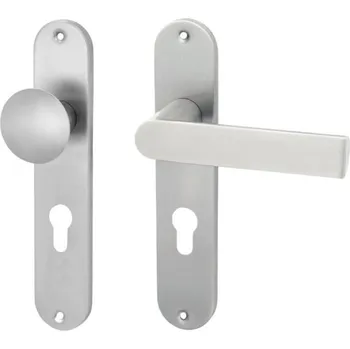 Kování klika + koule + štít METAL EXTRA - nerezové ✔ Levá klika