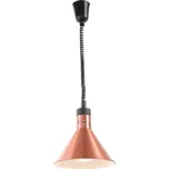 HENDI Výškově nastavitelná ohřívací lampa kónická, Měděná, 230V/250W, ⌀275x(H)250mm | HENDI, 273876