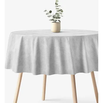 ubrus Kulatý ubrus Malaga - šedý Ø 200 cm