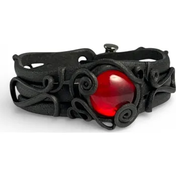 Náramek Filipová SKLO - náramek, červený