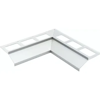 Stavební profil Roh Havos k okapnicvému profilu 40mm vnitřní elox přírodní (ROH K OKAPNICOVÉMU PROFILU 40MM – VNITŘNÍ elox přírodní )