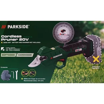 Zahradní nůžky PARKSIDE Aku nůžky na větve PAAS 20-Li B1 – bez akumulátoru a nabíječky