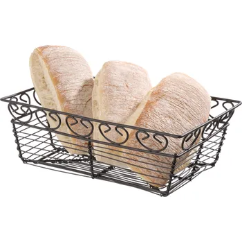 Servírovací stolek HENDI Drátěný košík Deco obdélníkový, HENDI, 230x150x(H)80mm