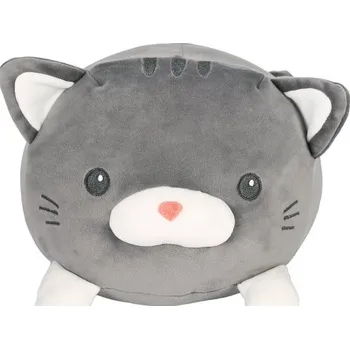 Dekorativní polštářek Albi Plyšový polštářek 92265 36 x 30 cm šedá kočka
