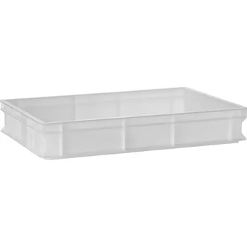 Plenkovník TECHNICA [Sada] Nádoba na těsto na pizzu 600x400x100 mm + Víko na nádobu na těsto na pizzu 600x400 mm + Špachtle s dřevěnou rukojetí, 218x100 mm + Perforovaná eloxovaná hliníková lopata na pizzu s hliníkovou rukojetí, čtvercová, 310x355x1200