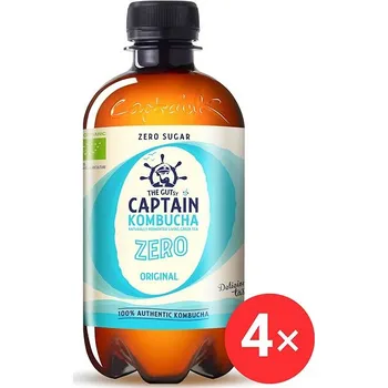 Nápoj pro sportovce Captain Kombucha ZERO Original 4 x 400 ml