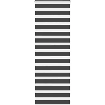 Roleta Zebra Roleta Černá Šířka Látky 85,9 Cm Polyester Černá - 55 x 100 cm