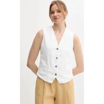 Dámská vesta Vesta United Colors of Benetton 2LEDDJ00G bílá 00X, vel. L