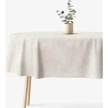 ubrus Oválný ubrus Malaga - režný 120 x 160 cm