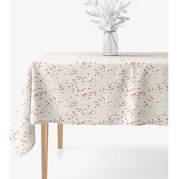 ubrus Hranatý ubrus Valencia - Hvězdičky na režné 80 x 80 cm