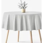 Exkluzivní kulatý ubrus - stříbrný se třpytkami Ø 150 cm