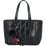 Trendy dámská koženková kabelka na rameno Coveri Mauria, tmavě modrá