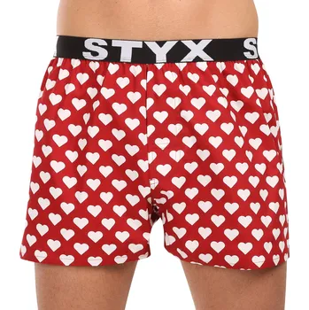 Pánské spodní prádlo Pánské trenky Styx art sportovní guma srdíčka (B1951) XXL Možnost vrácení zboží ZDARMA do 120 dnů!