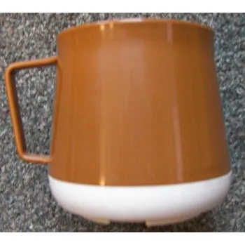 ABNER ŠÁLEK NA KÁVU BEZ VÍČKA PLAST HNĚDO/BÍLÁ | ABNER, 28315HB