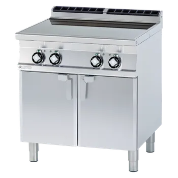 Sporák Sporák sklokeramický elektrický 4x plotýnka s podestavbou 400 V | RM - PCC-98ET