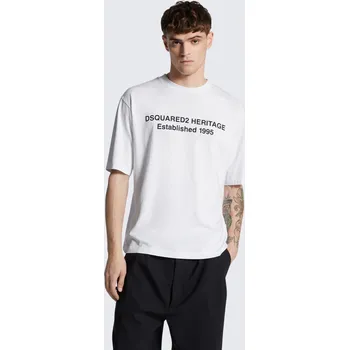 Pánské tričko DSQUARED2 S74GD1456 bílé Velikost: L