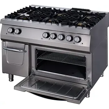 Sporák Maxima Plynový sporák Premium - 6 hořáků - tříplotýnkový - s elektrickou troubou - hloubka 90 cm | 09398507