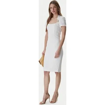 Dámská móda Marciano Guess Koktejlové šaty 6RGK12 7357A Bílá Regular Fit 36