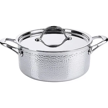 Hrnec CONTACTO Hrnec na dušení z nerezové oceli s pokličkou, průměr 240 mm, 4,7 l | CONTACTO, 2809/240