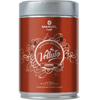 Káva Manuel Caffe VELLUTO zrnková káva, dóza 250 g