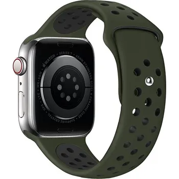 Eternico Sporty pro Apple Watch 42mm / 44mm / 45mm Pure Black and Khaki