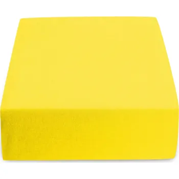 Jersey prostěradlo žluté 180x200 cm (145 g/m2)