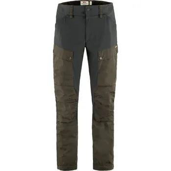 kalhoty pánské FJÄLLRÄVEN Keb Trousers M Dark Olive-Dark Grey - 50/S